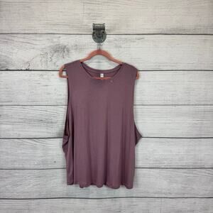 Athleta Plus Size Active Cloud Light Mauve Purple Soft Muscle Tank Size 3X